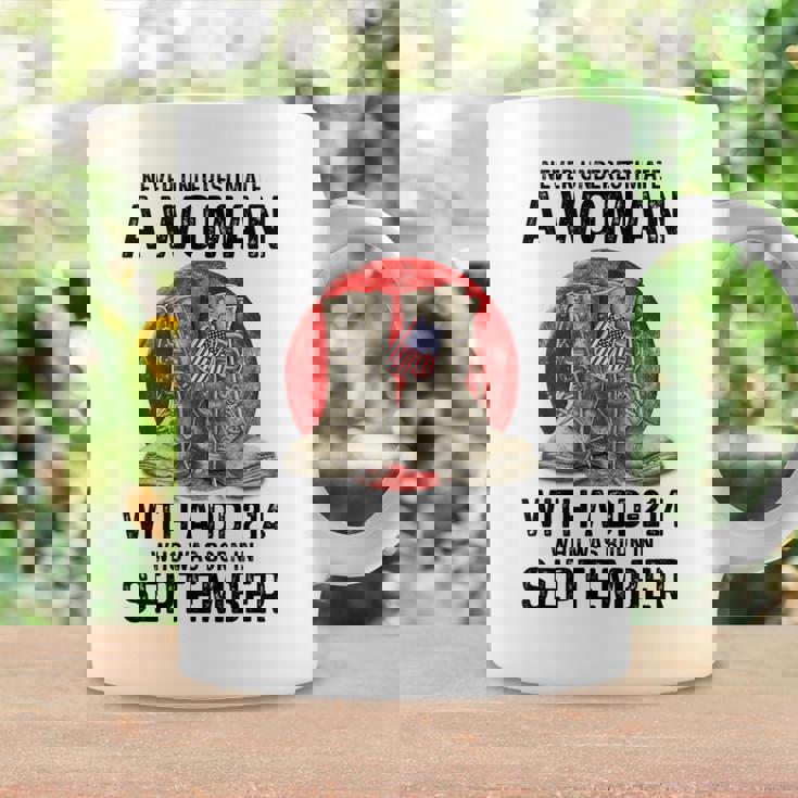 Never Underestimate A Woman With A Dd-214 September Coffee Mug Gifts ideas