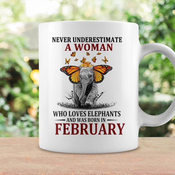 Never Underestimate A Woman Who Loves Elephants February Coffee Mug Gifts ideas