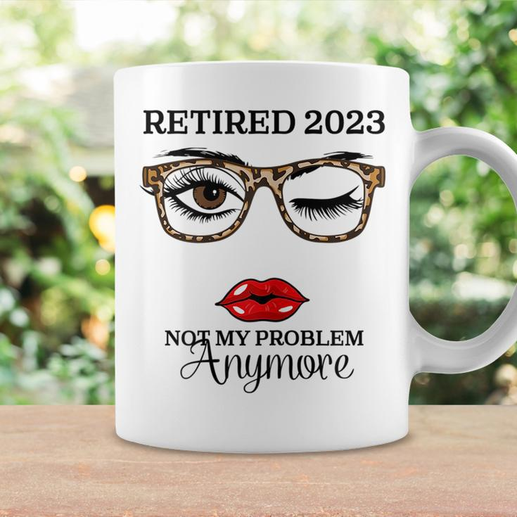 Vintage Funny Retirement Retired 2023 Not My Problem Anymore Coffee Mug Gifts ideas