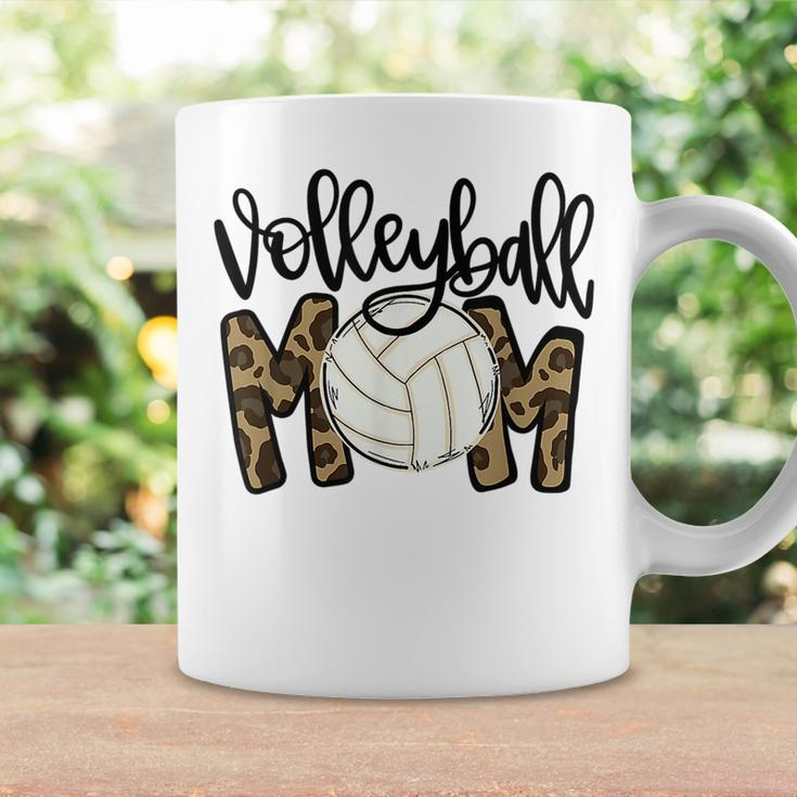 Volleyball Mom Leopard Funny Ball Mom Mothers Day Coffee Mug Gifts ideas