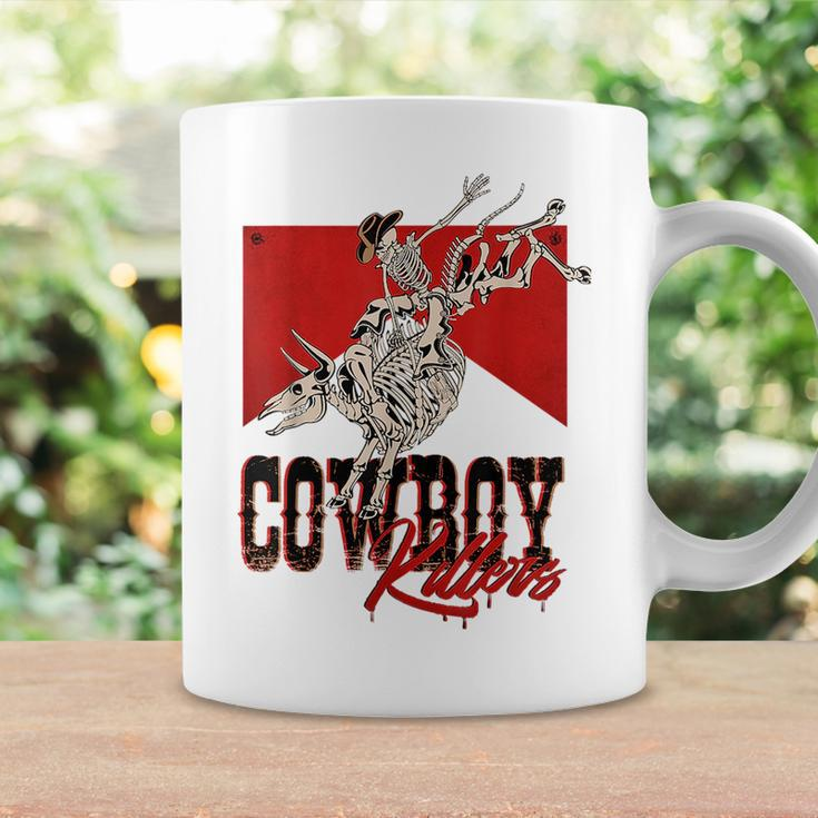 Western Cowboy Skull Punchy Killers Bull Skull Rodeo Howdy Rodeo Funny Gifts Coffee Mug Gifts ideas