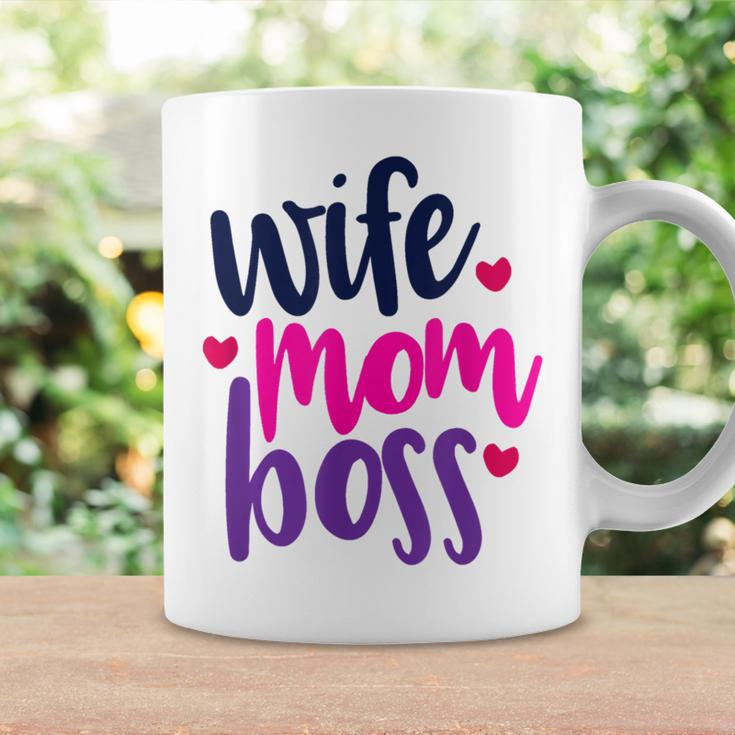 Wife Mom Boss Mom Joke Quote Humor Mother's Day Women Coffee Mug Gifts ideas