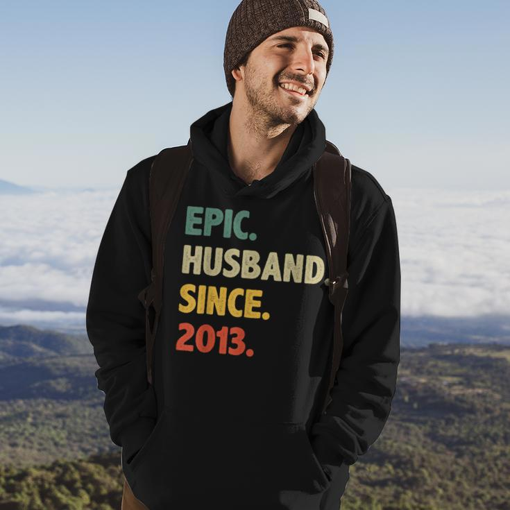 10Th Wedding Anniversary For Him - Epic Husband Since 2013 Hoodie Lifestyle