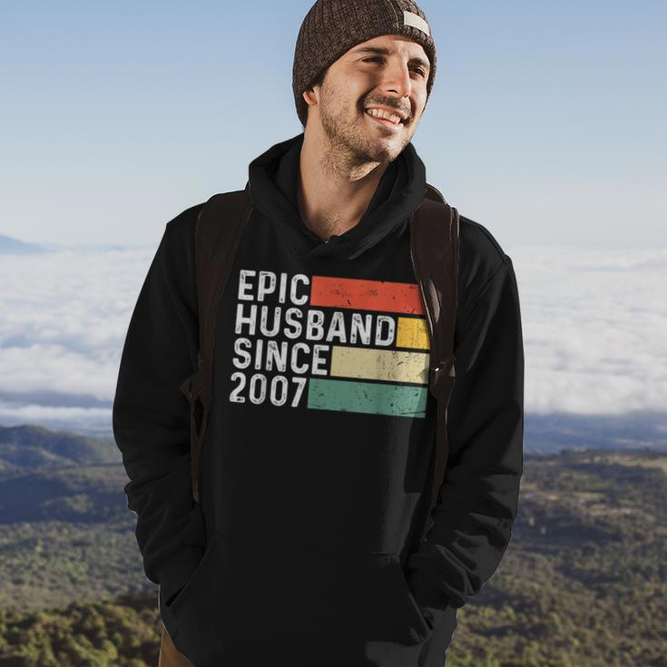 16Th Wedding Anniversary For Him - Epic Husband 2007 Gift Hoodie Lifestyle