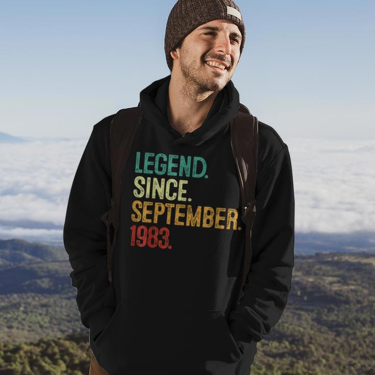 40 Years Old Legend Since September 1983 40Th Birthday Hoodie Lifestyle