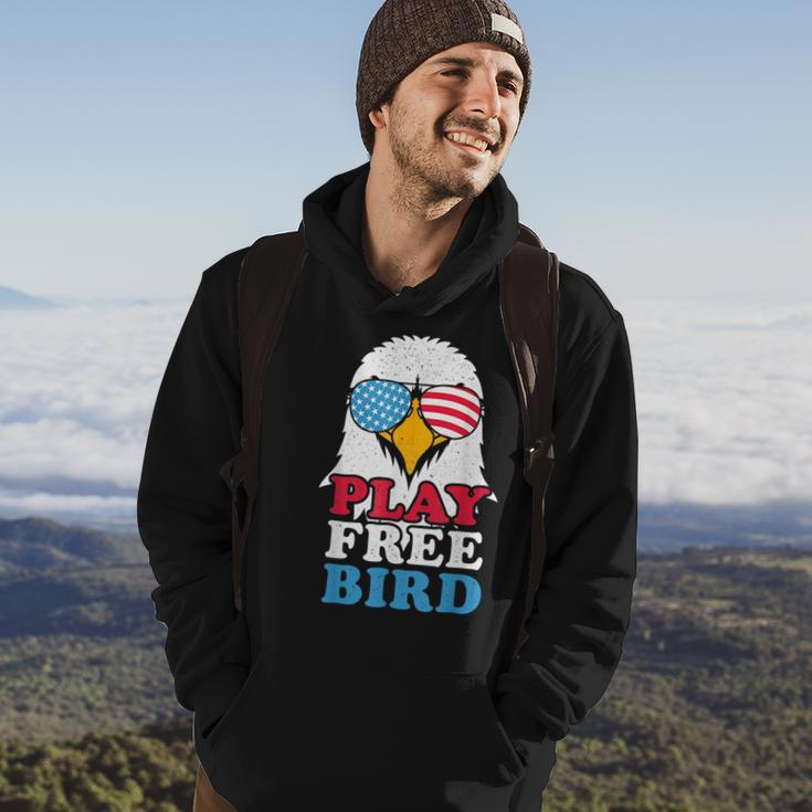 4Th Of July American Flag Bald Eagle Mullet Play Free Bird Hoodie Lifestyle