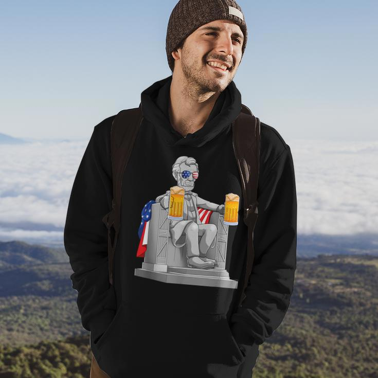 Abe Lincoln4Th Of July Drinkin Memorial Hoodie Lifestyle