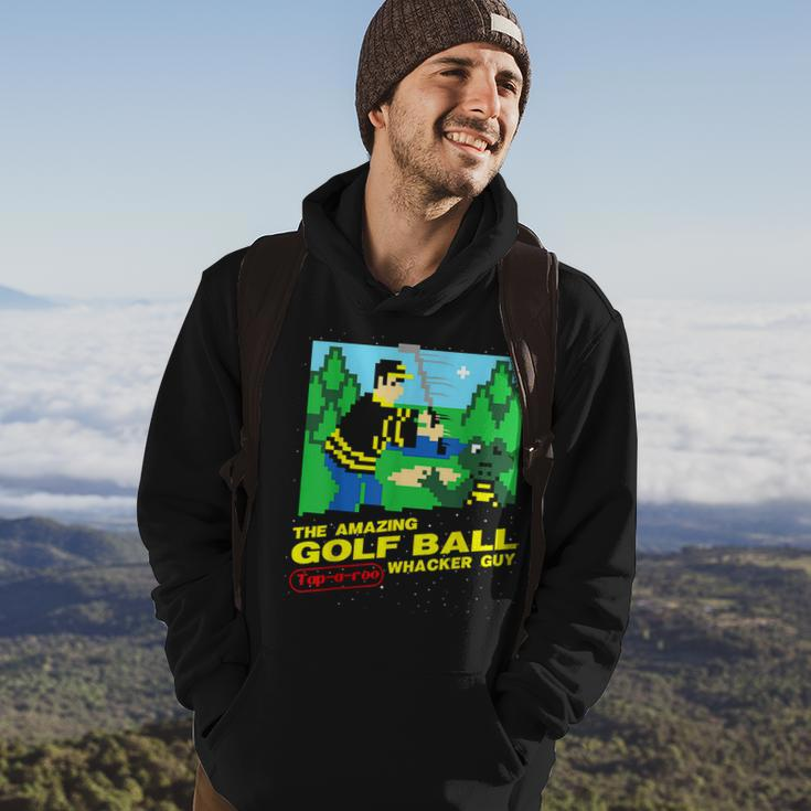 The Amazing Golf Ball Tap-A-Roo Whacker Guy Hoodie Lifestyle