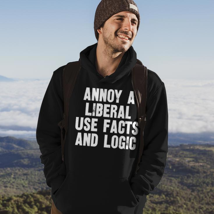 Annoy A Liberal Use Facts And Logic Hoodie Lifestyle