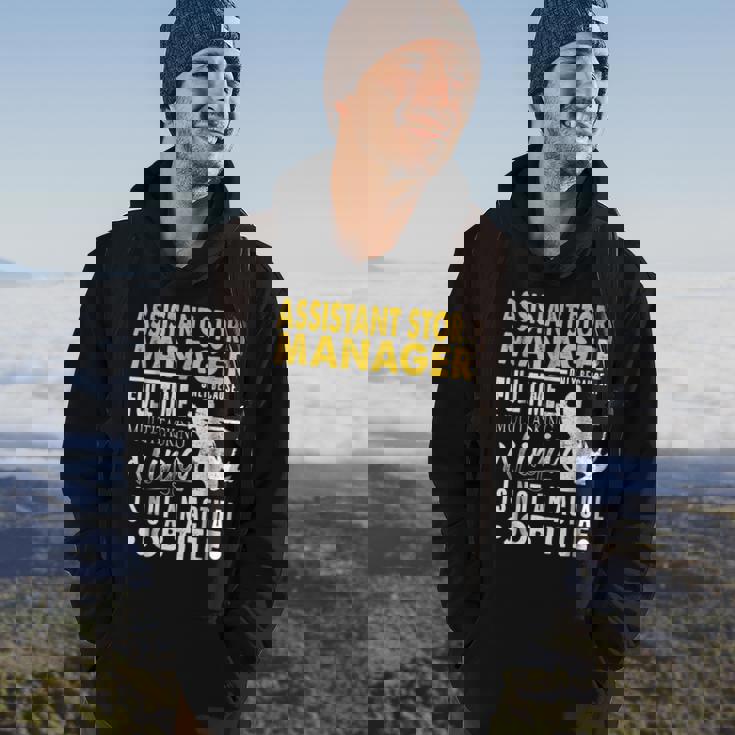 Assistant Store Manager Hearts Ninja Actual Job Title Hoodie Lifestyle