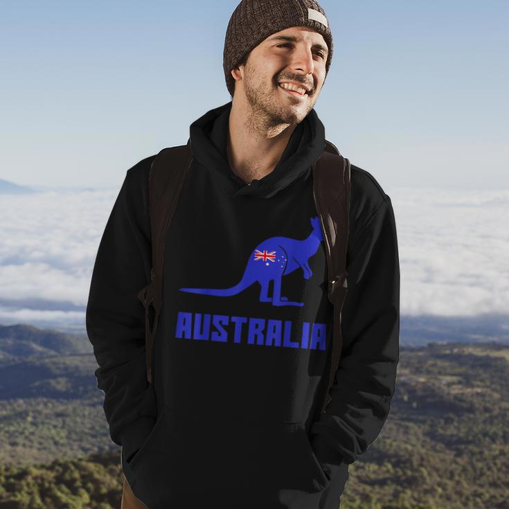 Australian Kangaroo Australia Flag Tourists Gift Idea Hoodie Lifestyle