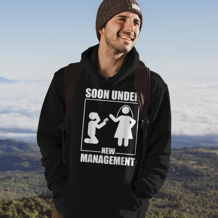 Bachelor Party Under New Management Wedding Groom Hoodie Lifestyle