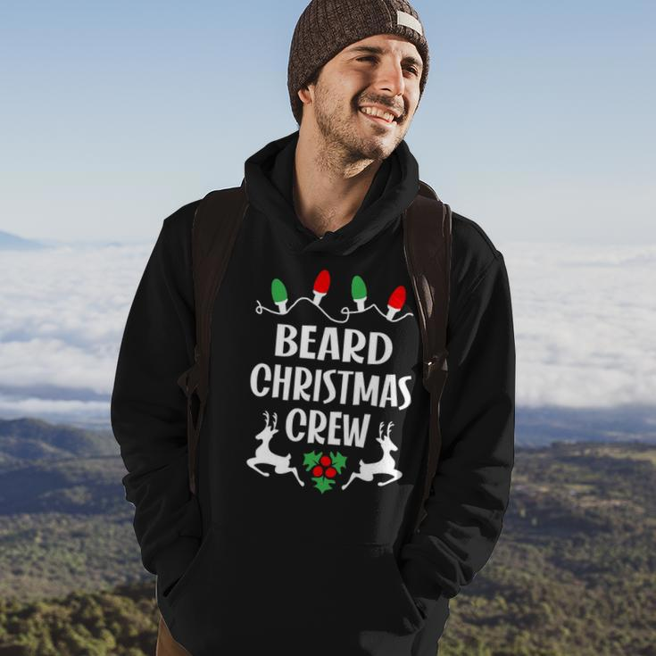 Beard Name Gift Christmas Crew Beard Hoodie Lifestyle