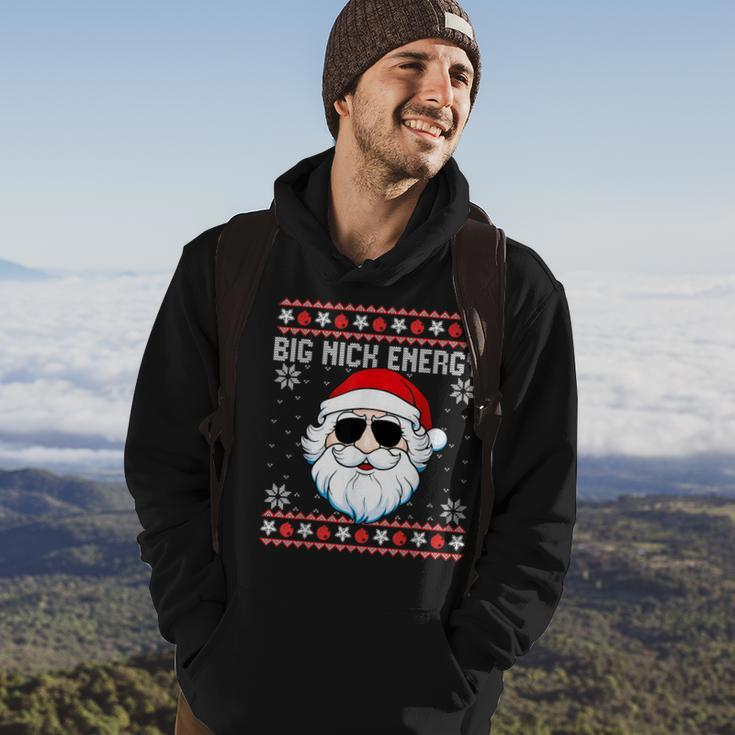 Big Nick Energy Santa Ugly Christmas Sweater Hoodie Lifestyle