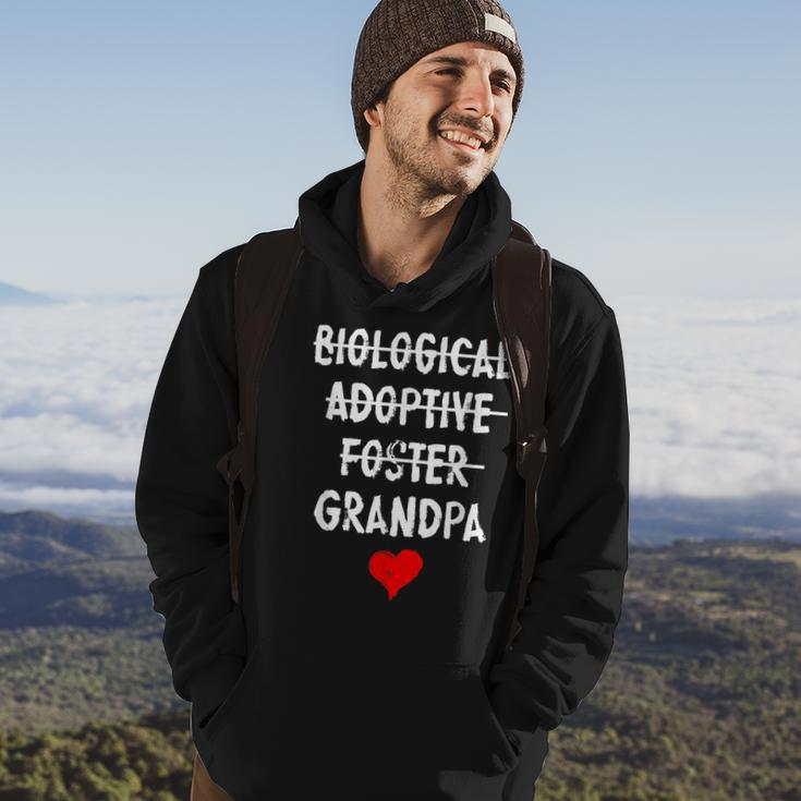 Biological Adoptive Foster Grandpa National Adoption Month Gift For Mens Hoodie Lifestyle