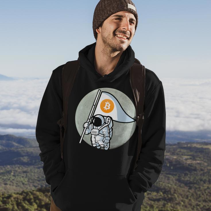 Bitcoin Cryptocurrency Astronaut Future Funny Moon Moon Funny Gifts Hoodie Lifestyle