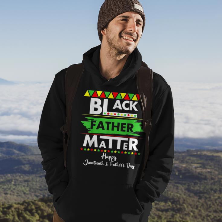 Black Father Matter Fathers Day Junenth Africa Black Dad Hoodie Lifestyle