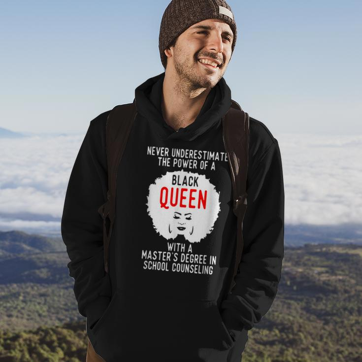 Black Queen Power School Counseling Masters Graduation Hoodie Lifestyle