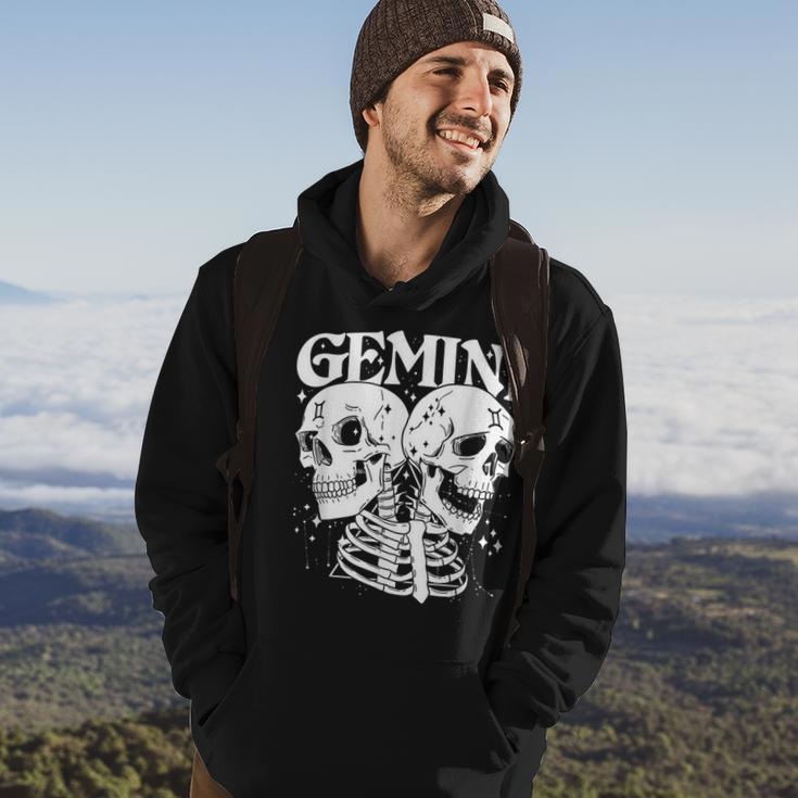 Blackcraft Zodiac Signs Gemini Skull Magical Witch Earth Hoodie Lifestyle