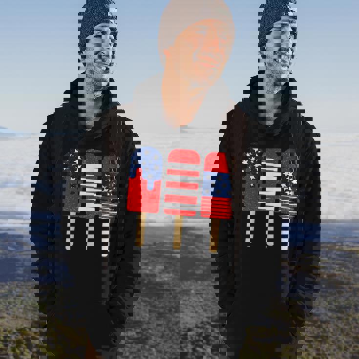 Blue Red White Ice Cream American Flag 4Th Of July Usa Hoodie Lifestyle Blue Red White Ice Cream American Flag 4Th Of July Usa Hoodie Lifestyle