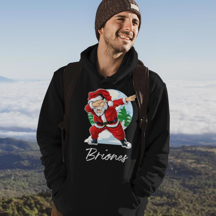 Briones Name Gift Santa Briones Hoodie Lifestyle