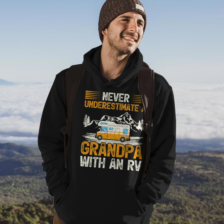 Camping Lover Never Underestimate A Grandpa With An Rv Hoodie Lifestyle