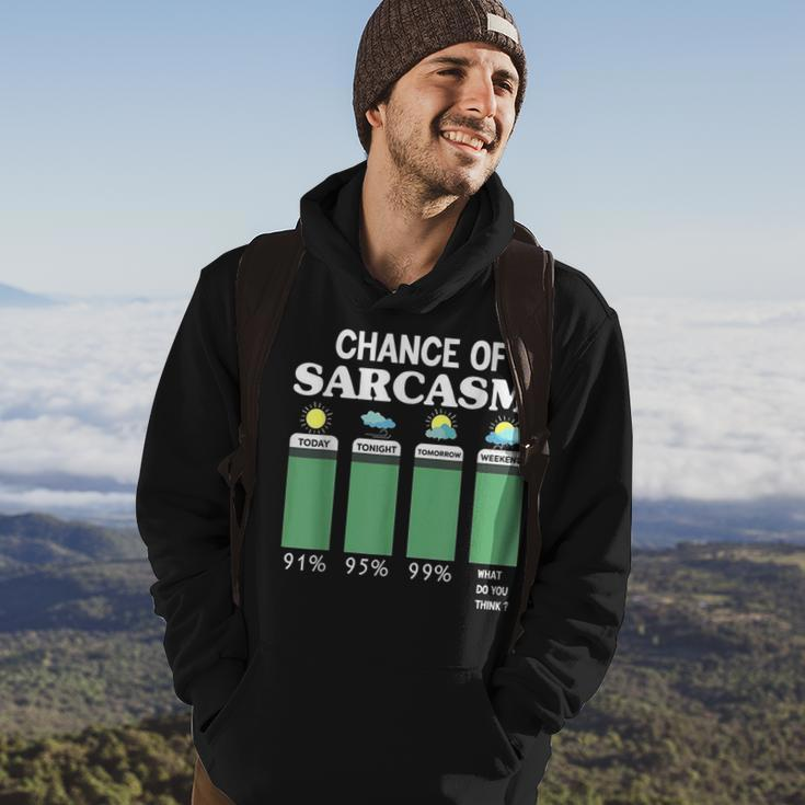 Chance Of Sarcasm Weather Hoodie Lifestyle
