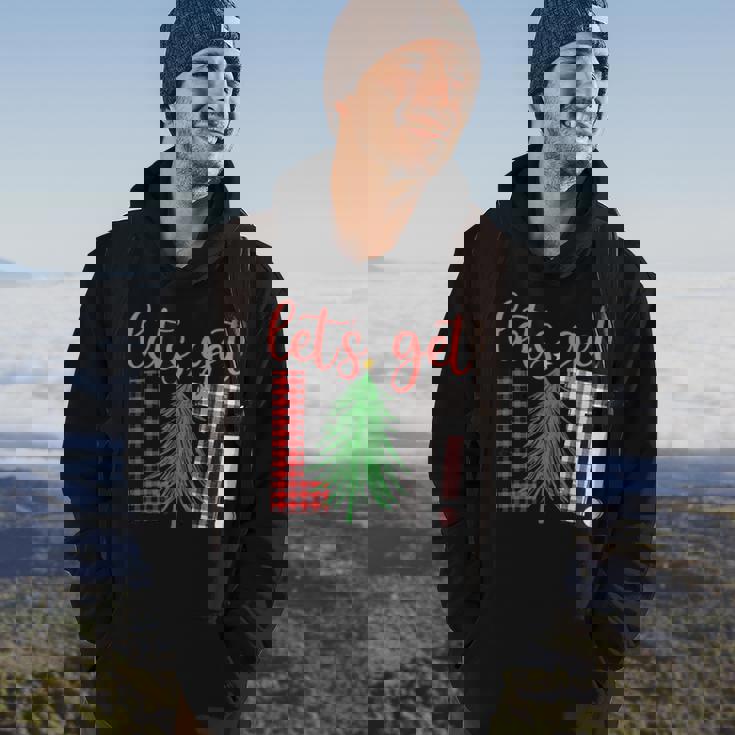 Christmas Let's Get Lit Festive Alcohol Hoodie Lifestyle