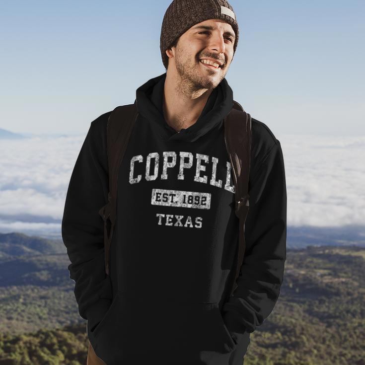 Coppell Texas Tx Vintage Established Sports Hoodie Lifestyle