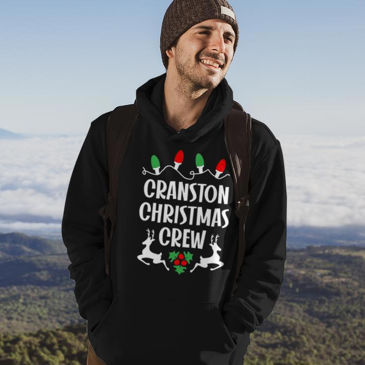 Cranston Name Gift Christmas Crew Cranston Hoodie Lifestyle