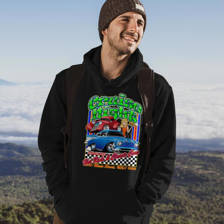 Cruise Night Hot Rod Muscle Car Cartoon Graphic Cruise Funny Gifts Hoodie Lifestyle
