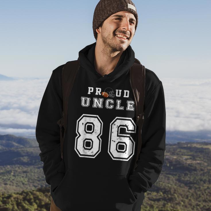 Custom Proud Football Uncle Number 86 Personalized For Men Hoodie Lifestyle