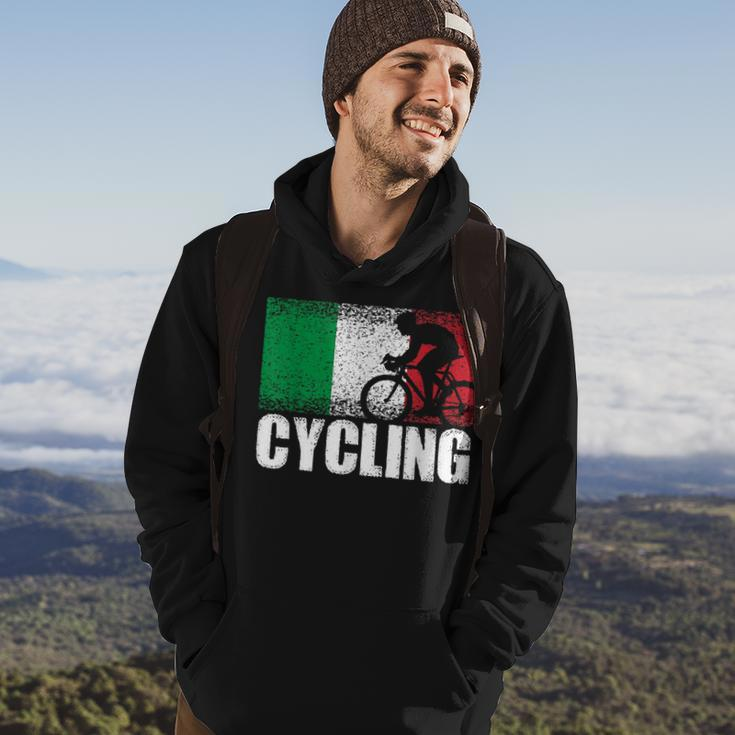 Cycling Sport Italy Flag Italian Bicycle Racing Cyclist Hoodie Lifestyle