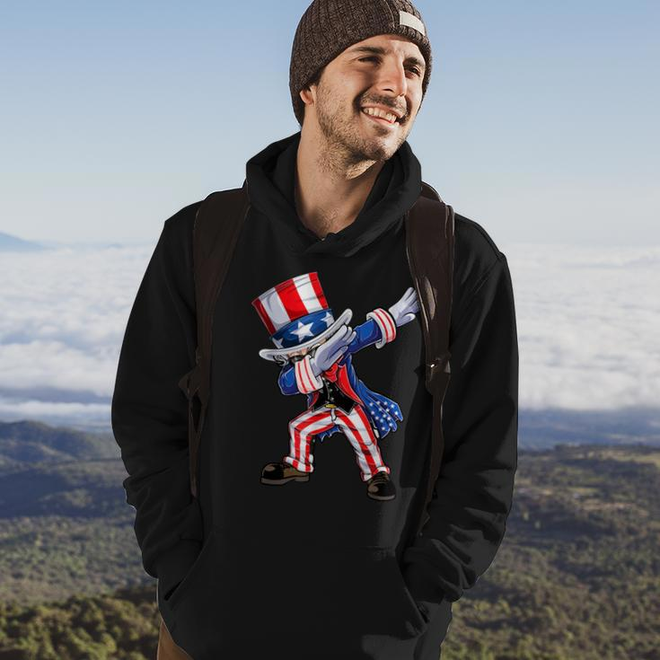 Dabbing Uncle Sam 4Th Of July Independence Day Patriotic Hoodie Lifestyle