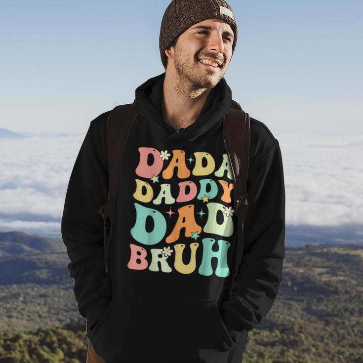 Dada Daddy Dad Bruh Groovy Funny Fathers Day Gift Hoodie Lifestyle