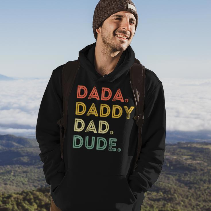 Dada Daddy Dad Dude | Fathers Day | Evolution Of Fatherhood Hoodie Lifestyle