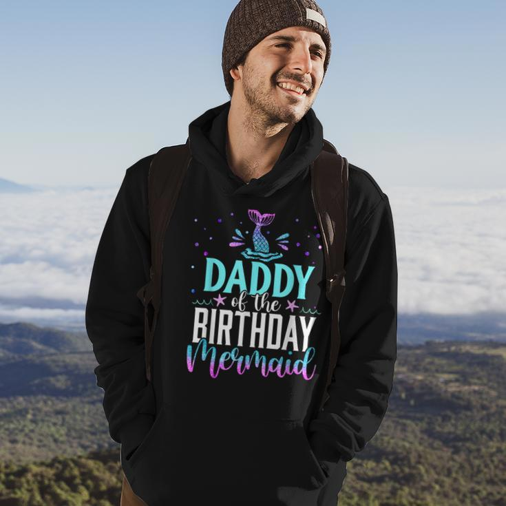 Daddy Of The Birthday Mermaid Matching Family Party Hoodie Lifestyle