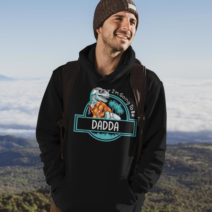 Daddy Dinosaur I'm Going To Be Dadda Baby Reveal 2024 Hoodie Lifestyle