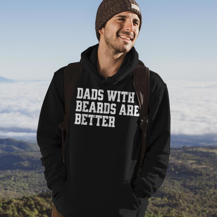Dads With Beards Are Better - Funny Fathers Day Gift Hoodie Lifestyle