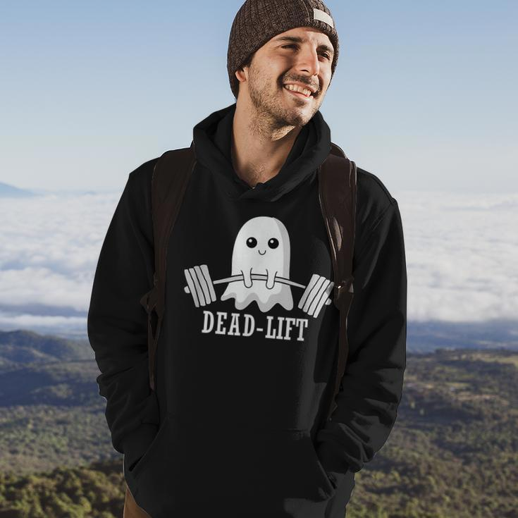 Dead Lift Ghost Halloween Ghost Gym Weightlifting Fitness Hoodie Lifestyle