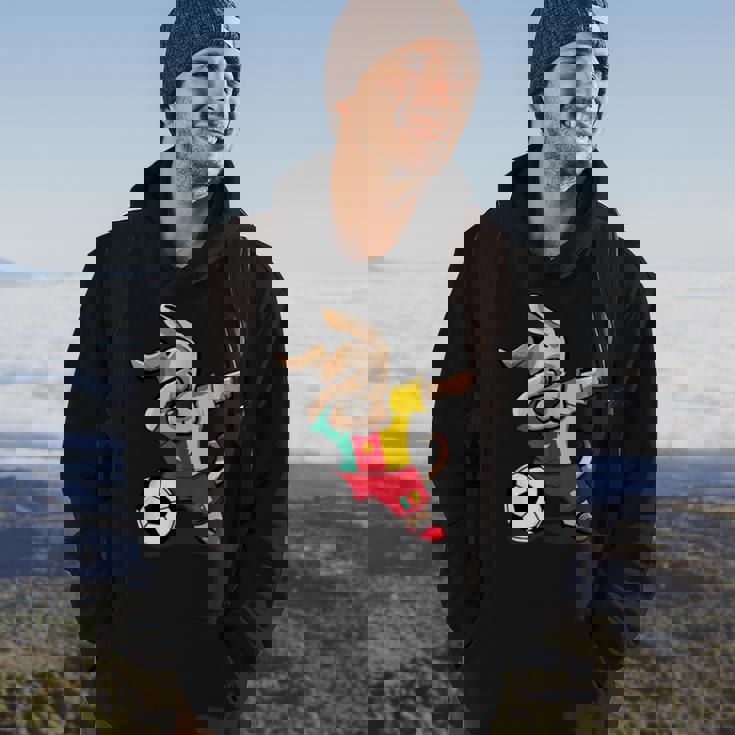 Dog Dabbing Soccer Cameroon Jersey Cameroonian Hoodie Lifestyle