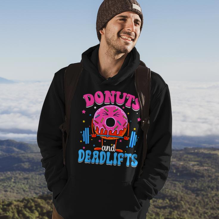 Donut And Deadlifts Barbell Doughnut Lover Girls Boys Son Hoodie Lifestyle