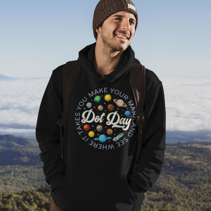 Dot Day Planets Space Make Your Mark See Where It Takes You Hoodie Lifestyle