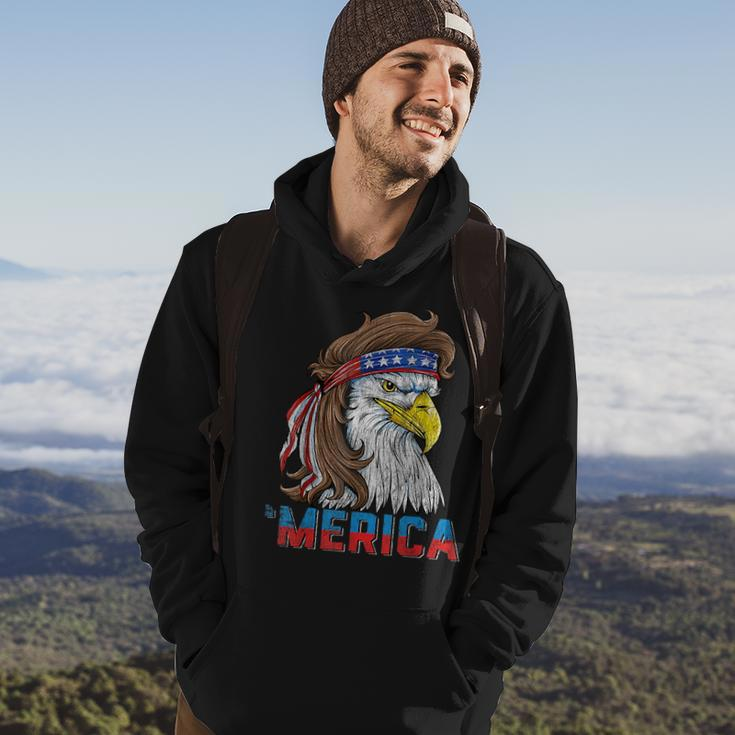 Eagle Mullet 4Th Of July Usa American Flag Eagle Merica Hoodie Lifestyle