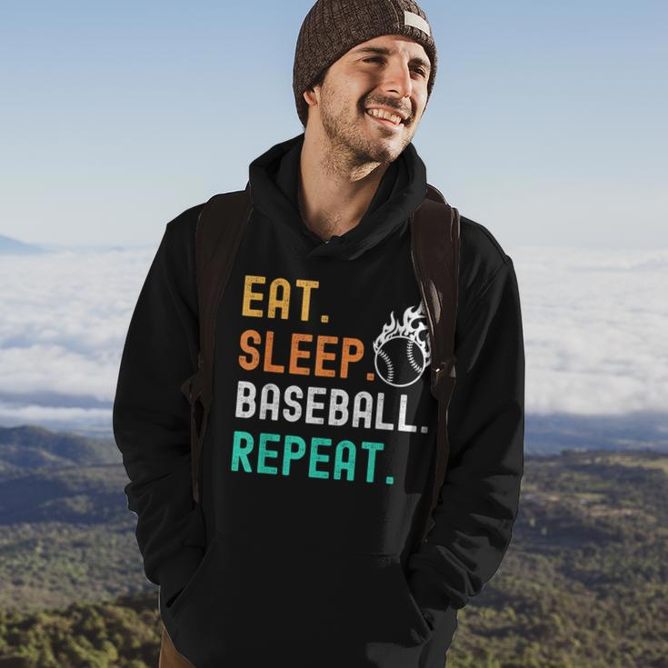 Eat Sleep Baseball Repeat Hoodie Lifestyle