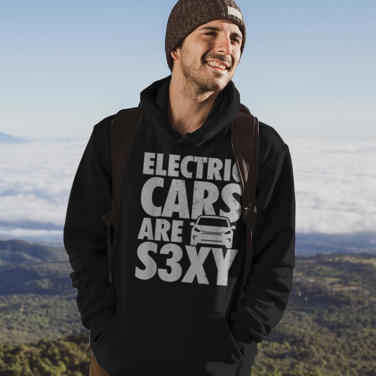 Electric Car S3xy Ev Driver Is Sexy Driver Funny Gifts Hoodie Lifestyle