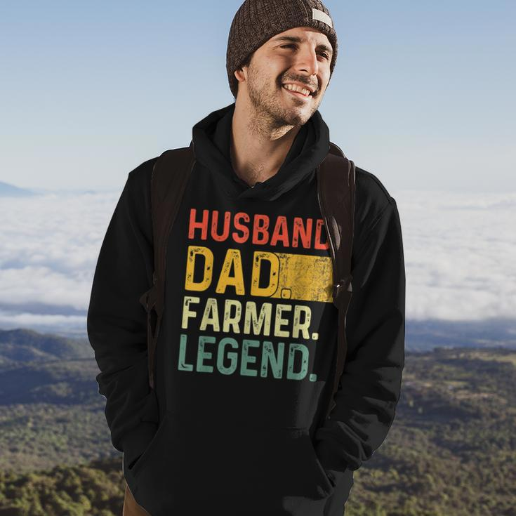 Fathers Day Husband Dad Farmer Legend Funny Vintage Hoodie Lifestyle
