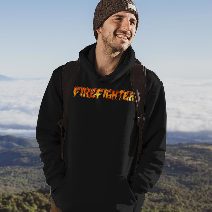 Firefighter Design Pride Courage Fire Chief Rescuers Fireman Hoodie Lifestyle