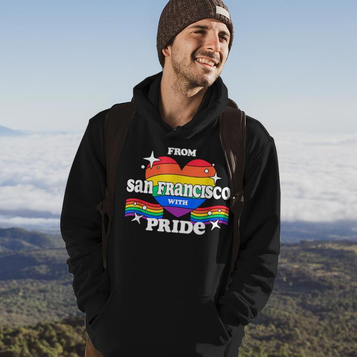 From San Francisco With Pride Lgbtq Gay Lgbt Homosexual Hoodie Lifestyle