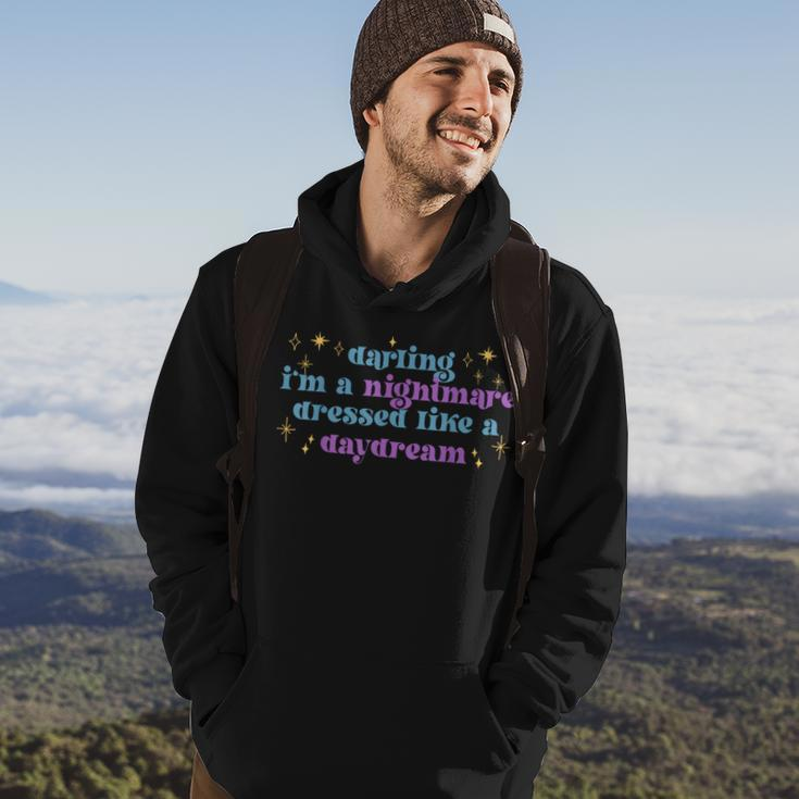 Funny Cute Quotes Saying Darling Im A Nightmare Hoodie Lifestyle